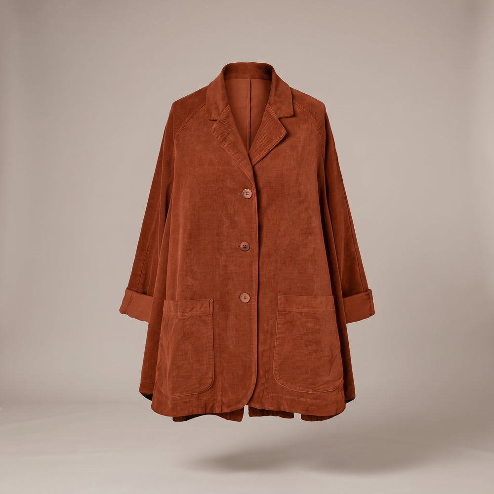FLARED VELVET JACKET - WENDY TRENDY