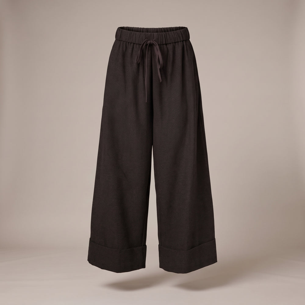 MELIERTE HOSE AUS WOLLMISCHUNG - WENDY TRENDY