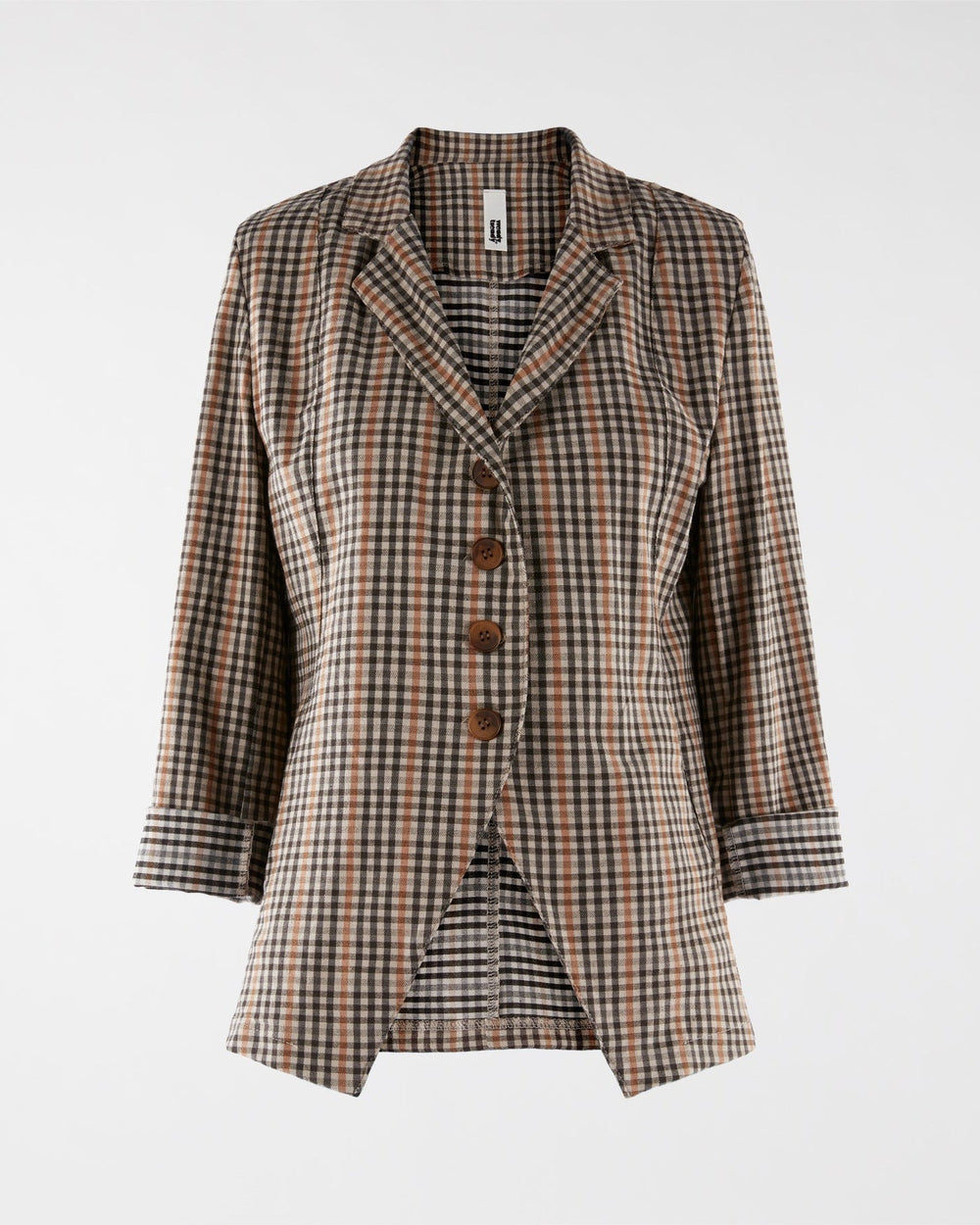 STRUCTURED TARTAN JACKET - WENDY TRENDY