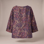 Maglia in jacquard floreale - retro