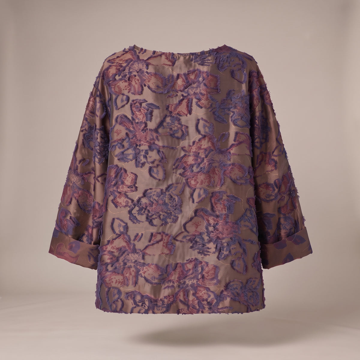 Maglia in jacquard floreale - retro