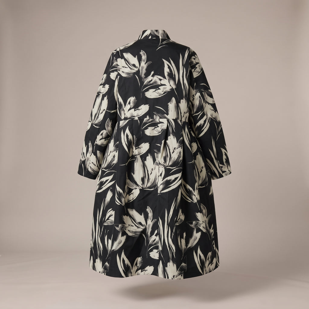 Cardigan in pattern floreale - retro