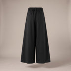 Pantaloni palazzo con passanti neri - retro