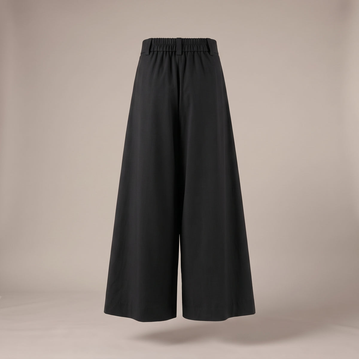 Pantaloni palazzo con passanti neri - retro