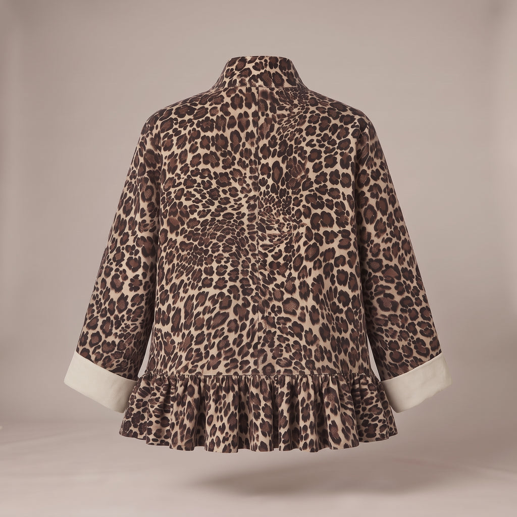 Giacca animalier in velluto a coste - retro