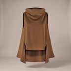 Gilet a collo alto bronzo