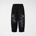 TROUSERS WITH FLORAL EMBROIDERY - WENDY TRENDY
