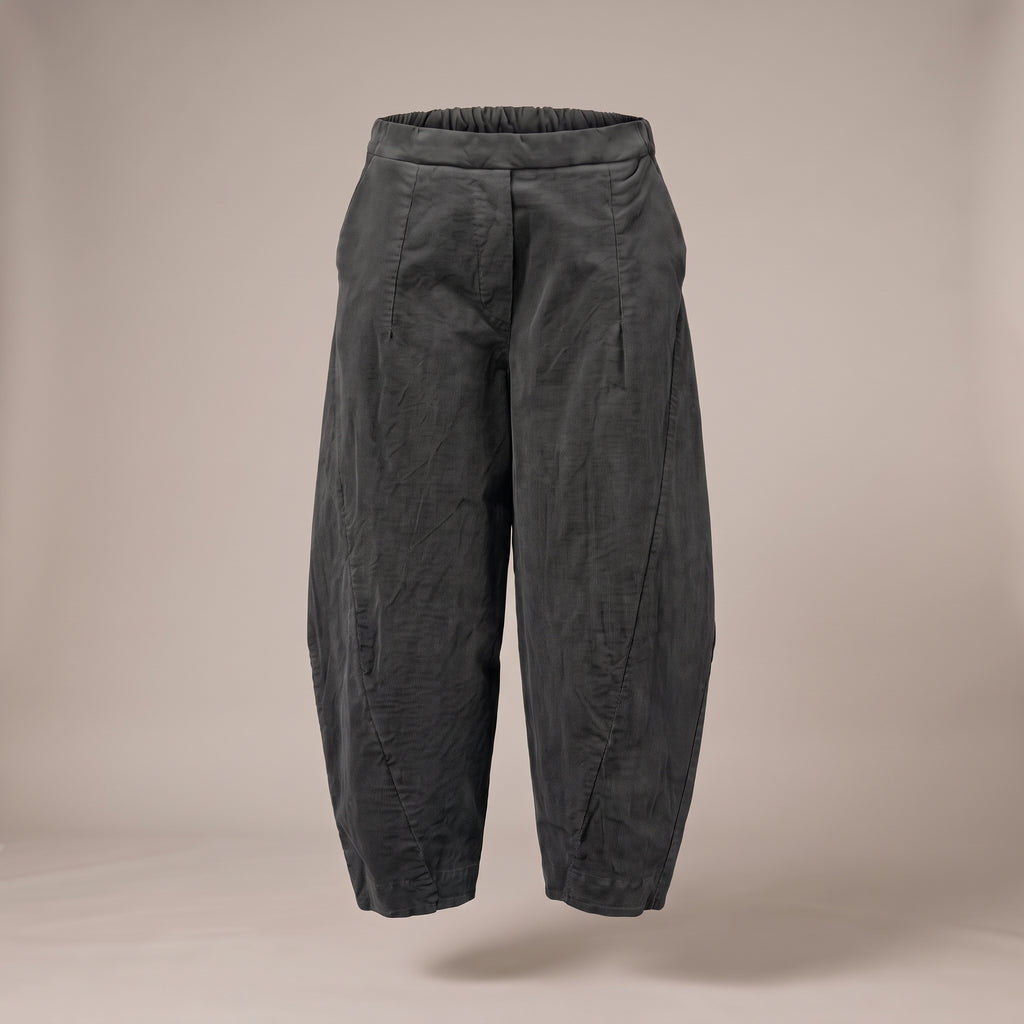 Pantaloni baggy in velluto a costine grigi