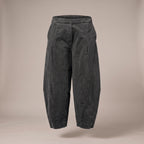 Pantaloni baggy in velluto a costine grigi
