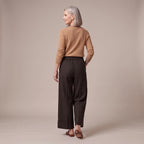 Pantaloni mélange in misto lana indossati - retro