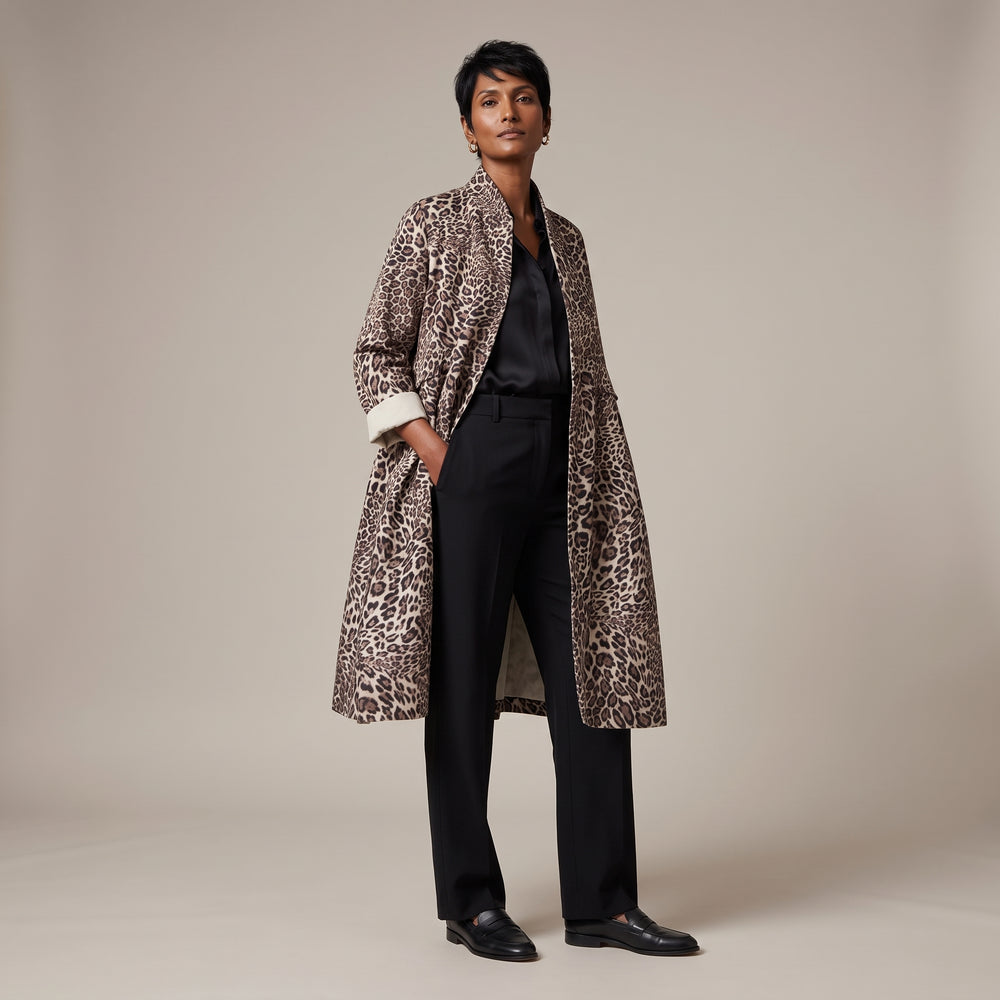 ANIMAL PRINT COAT - WENDY TRENDY