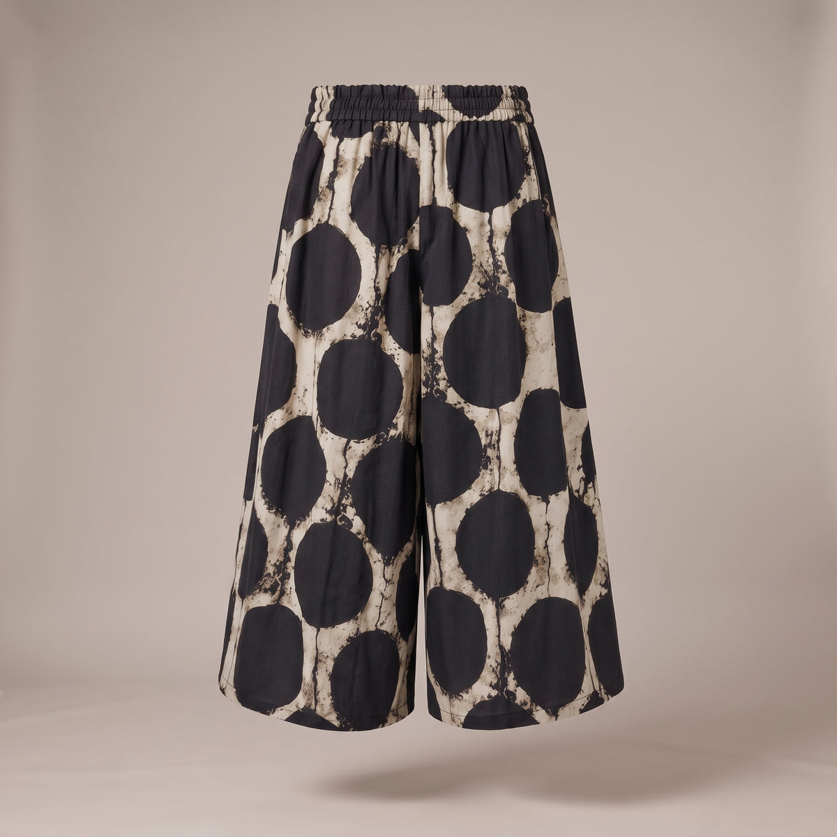 Pantaloni di cotone con pois - retro