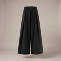 Pantaloni palazzo con passanti neri - davanti