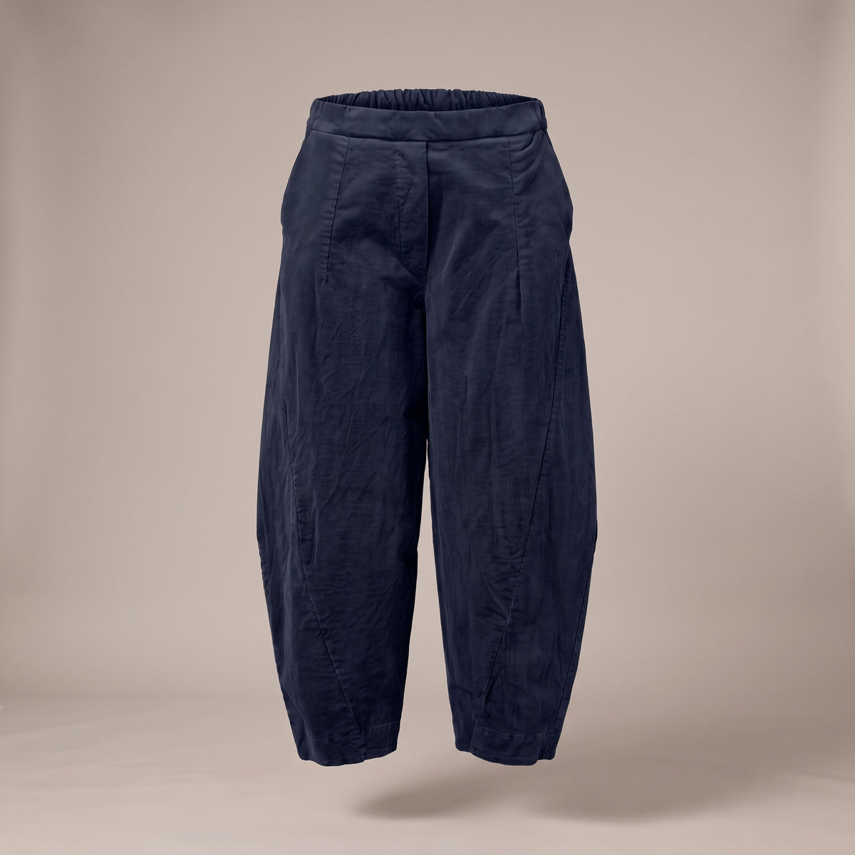 Pantaloni baggy in velluto a costine blu