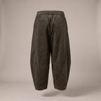 Pantaloni baggy in velluto a costine marroni - retro